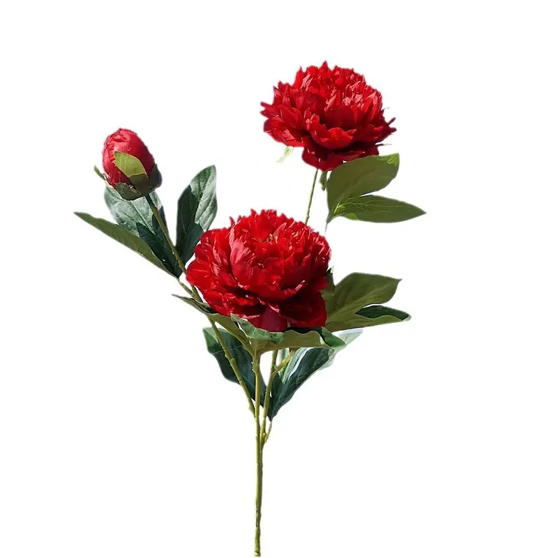 29.1 Inch Yangfei Peony Artificial Flower for Home Decoration Wedding Studio Soft Furnishing