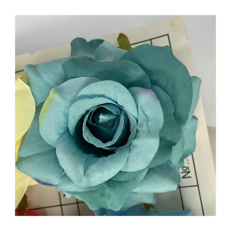 11cm Large Rose Head Imitation Flower Home Garden Potted Wedding Artificial Flower Wall Background Decorative Cloth Flower