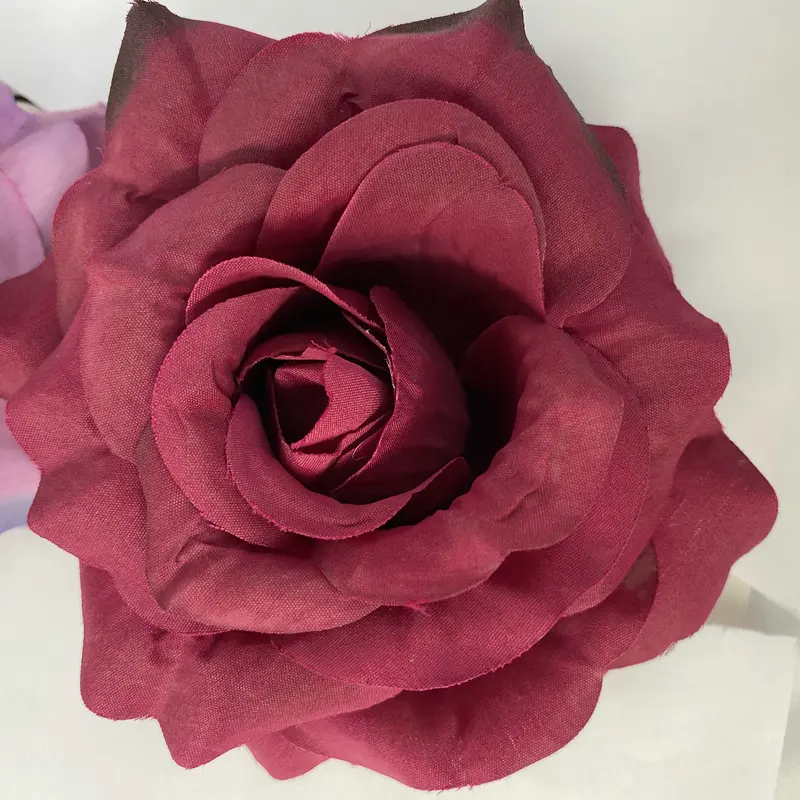 11cm Large Rose Head Imitation Flower Home Garden Potted Wedding Artificial Flower Wall Background Decorative Cloth Flower