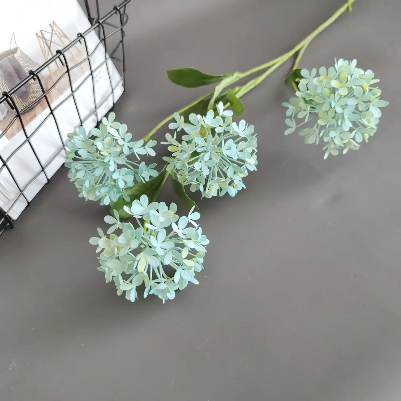 Simulated 4-head Snowball Hydrangea Overseas Supply Home Model Room Wedding Design Decoration