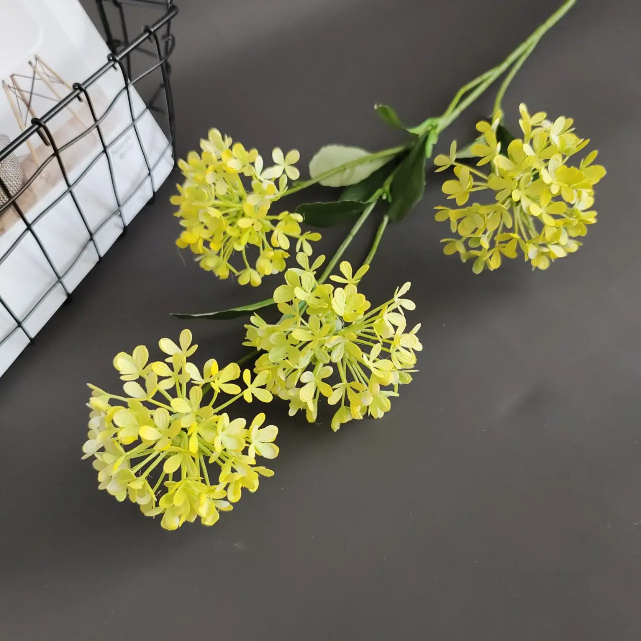 Simulated 4-head Snowball Hydrangea Overseas Supply Home Model Room Wedding Design Decoration