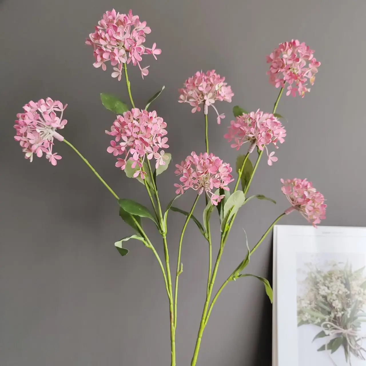 Simulated 4-head Snowball Hydrangea Overseas Supply Home Model Room Wedding Design Decoration