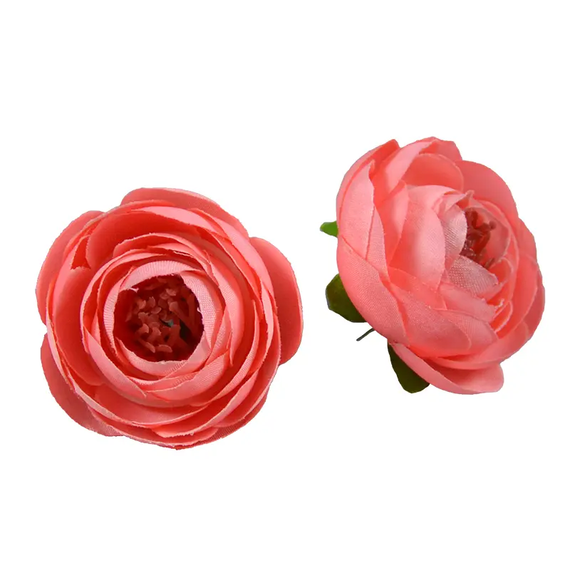 50pcs 24Colors Silk Rose Bud Flower Heads Home Simulation Flower Wedding Decor For Scrapbooking Handicraft Festival Decoration