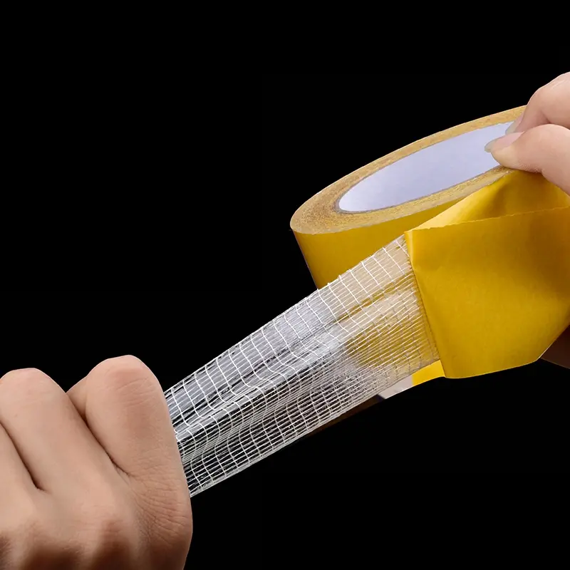 YX 10M Mesh High Viscosity Transparent Double-sided Grid Tape Glass Grid Fiber Adhesive Tape