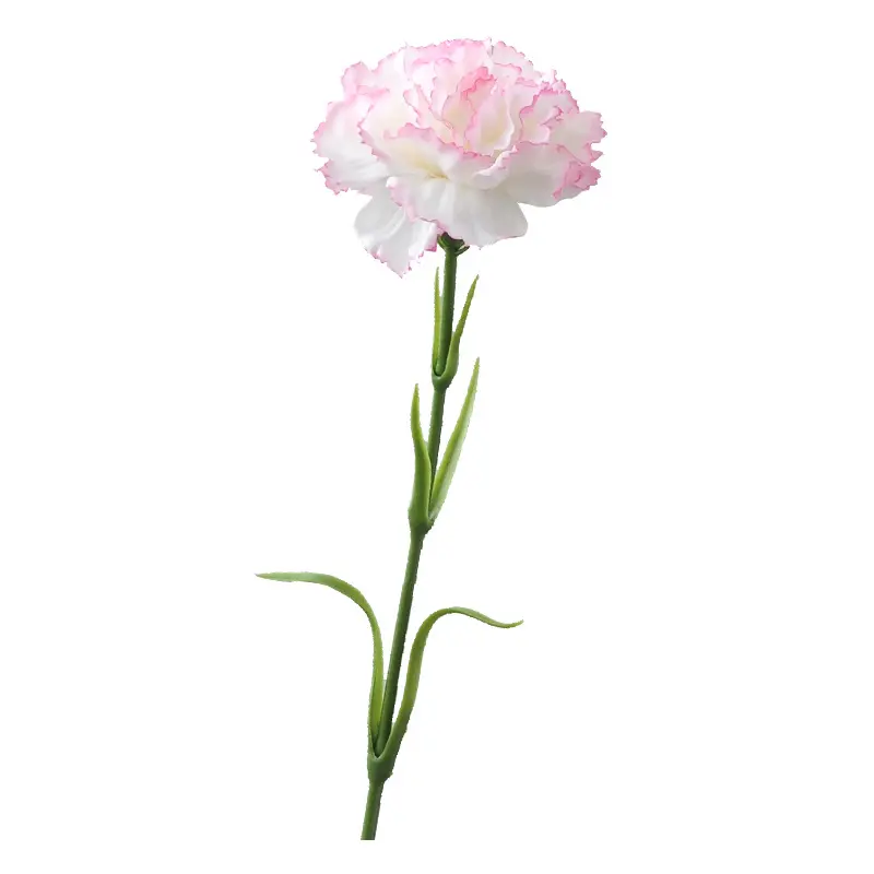 20 Inch Artificial Carnation Real Touch Silk Flower for DIY Corsage Headpiece Home Wedding Decor