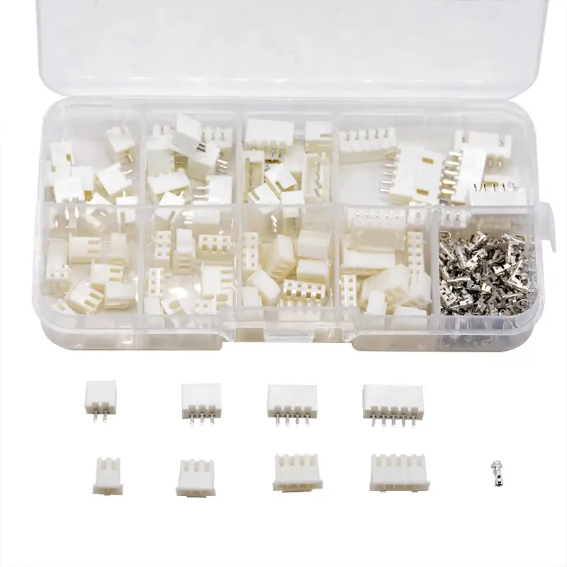 230 Pcs XH2.54 2p 3p 4p 5pin 2.54mm Pitch Terminal Male And Female Housing Kit Pin Connector Terminal Connector Kit