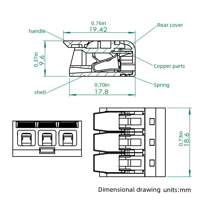 30 Pcs 32A Wire Connectors Compact Splice Connectors Quick Cable Connectors Light Terminal Connections