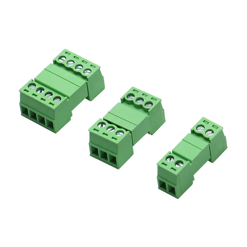 1Set 2P/3P/4P/5P/6P/7P/8P 15EDGKP Connector 300V 8A 3.5/3.81mm spacing Plug-In Male Female Pluggable Terminal Block