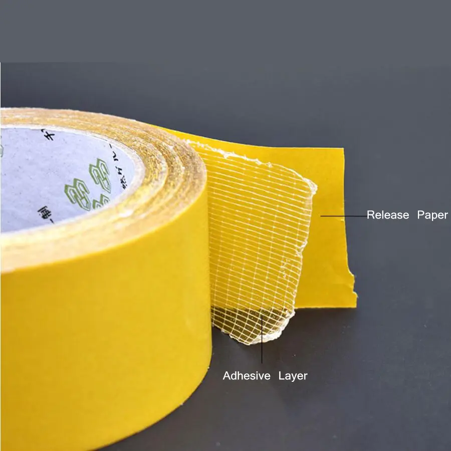 YX 20M Mesh High Viscosity Transparent Adhesive Tape Glass Grid Fiber Paste Double-sided Grid Tape
