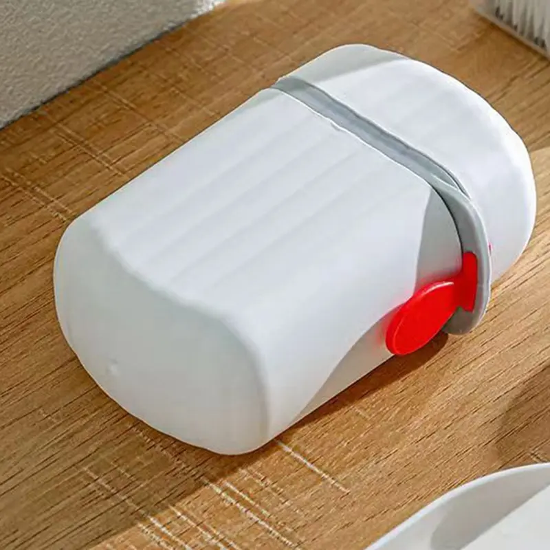 Fashion Portable Sealed Waterproof Soap Box for Travel, Hiking, and Camping - Draining Design