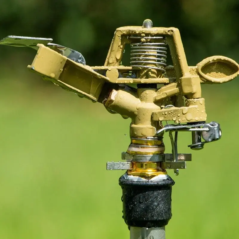 1 Pack Rocker Arm Sprinkler Nozzle With 360-degree Rotation 4-point Alloy Controllable Angle Lawn And Garden Irrigation Nozzle