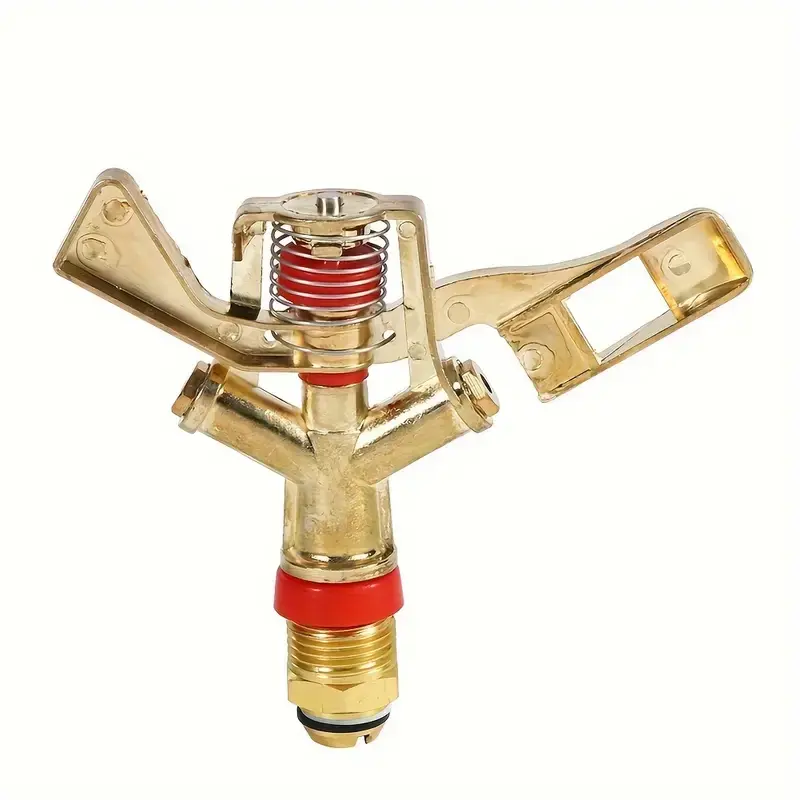 1pc 360 Degree Rotation Lawn Impact Sprinkler WateringSprinklers Male Metal Pulsating Farm Sprinklers For Garden IrrigationAgric