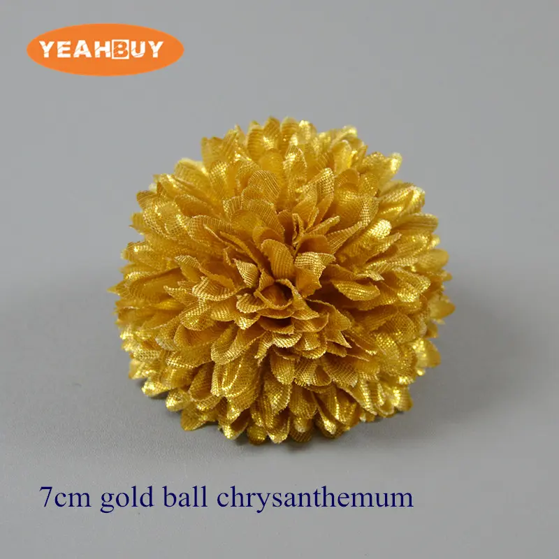 Silk flower heads for wedding decoration, flowers, flowers, rose, gold, silver, chrysanthemum, DIY, DIY, 50PCs
