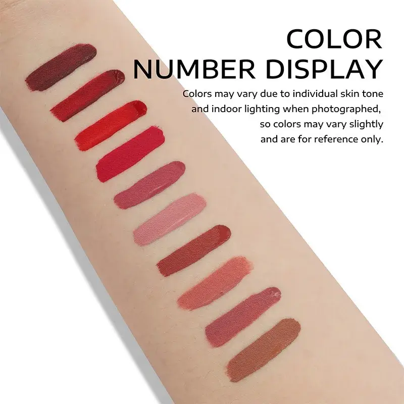 10PCS Moisturizing Lipstick Set Sparkling Shiny Long-Lasting Waterproof Full-Look Lip Gloss for Vibrant Lips