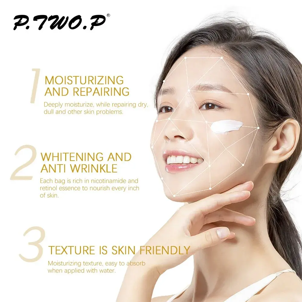 30pcs Collagen Hyaluronic Acid Face Masks Moisturizing Anti-Wrinkle Facial Sheet Mask for Skin Beauty Care Sleeping Mask Repair