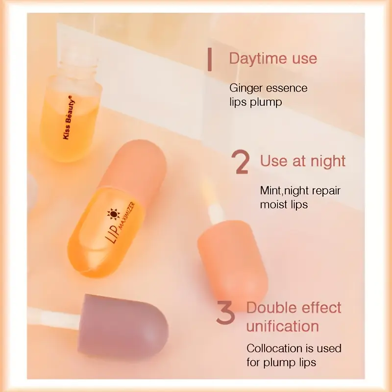 Instant Lip Plumping Gloss Serum Essential Oil Nourishing Anti-Wrinkle Moisturizing Sexy Lip Care Long-Lasting Moisture