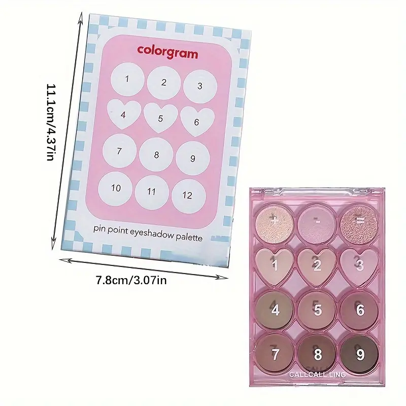 Add Add Subtract Subtract twelve-color eyeshadow palette, natural color development, delicate and smooth eyeshadow palette and b