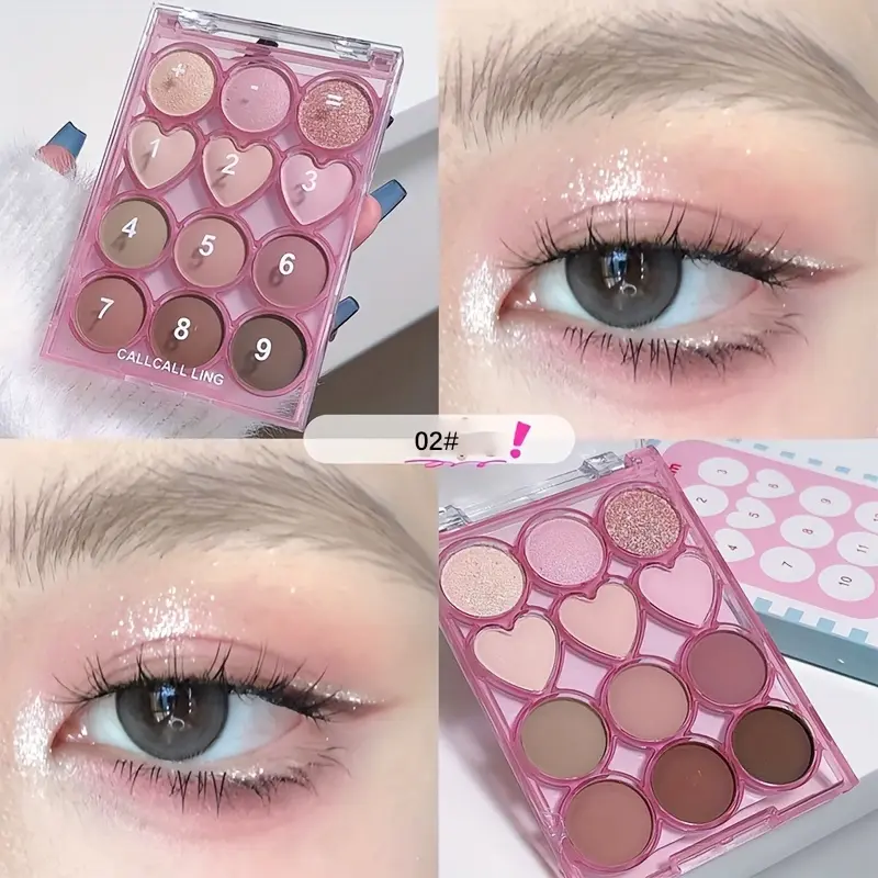 Add Add Subtract Subtract twelve-color eyeshadow palette, natural color development, delicate and smooth eyeshadow palette and b