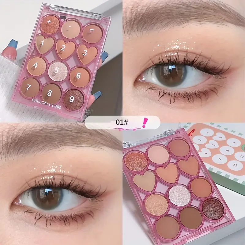 Add Add Subtract Subtract twelve-color eyeshadow palette, natural color development, delicate and smooth eyeshadow palette and b