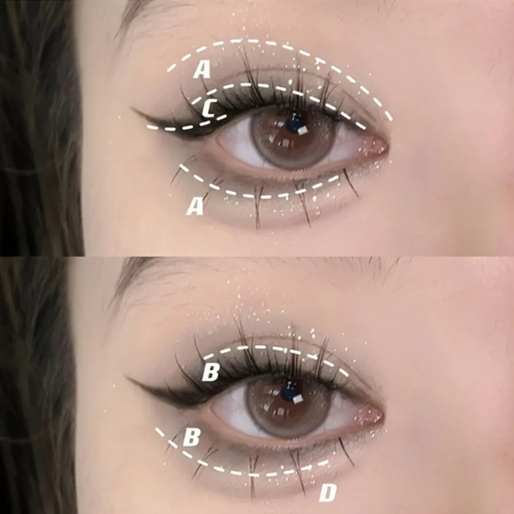 4 Colors Black Punk Smoked Eyeshadow Palette Silver Gray Pearl Matte Shimmer Long-Lasting Affordable Halloween Makeup