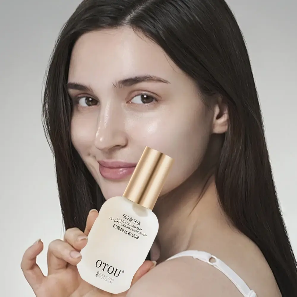 OTOU 30ml Liquid Foundation Concealer Long-Lasting BB Cream Waterproof for Dry to Oily Skin Brightening Skin Care