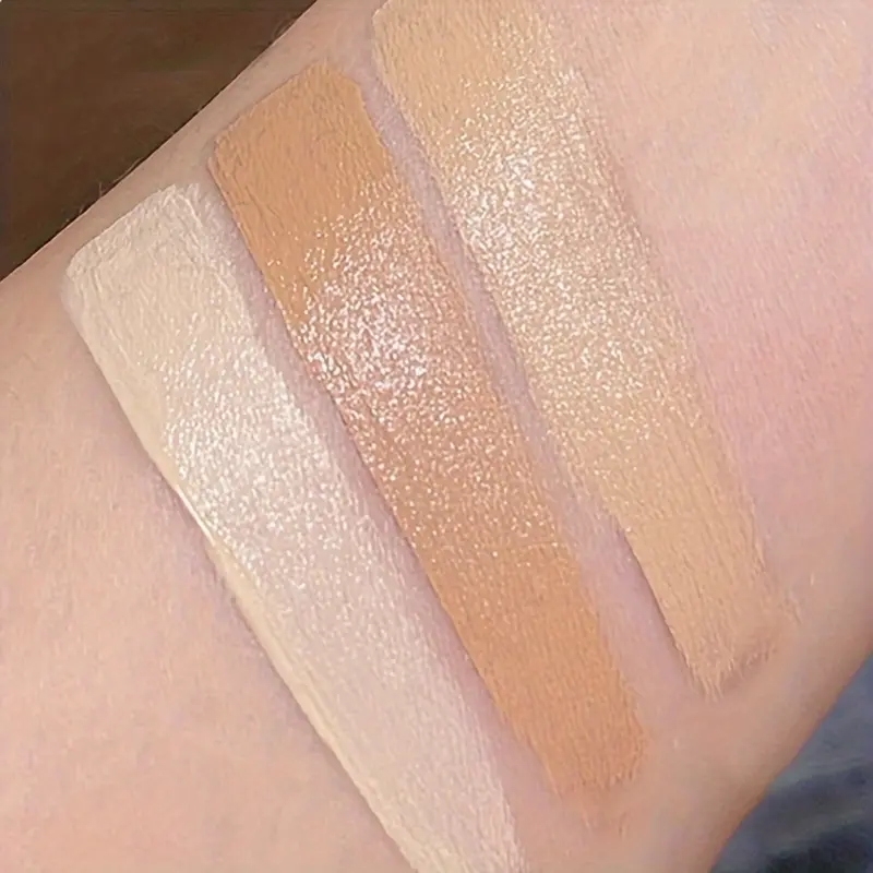 3-in-1 Waterproof Concealer Palette Medium Skin Tone Natural Finish Cream Texture Medium Full Coverage Hydrating for Blemishes