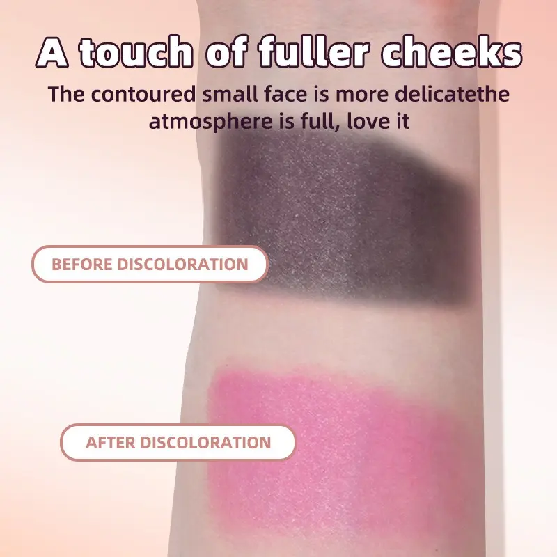 1 PC Color-changing Cream Blush - Long-lasting, Non-sticky, Pigmented, Brightening, Multi-purpose, Suitable for All Skin Types