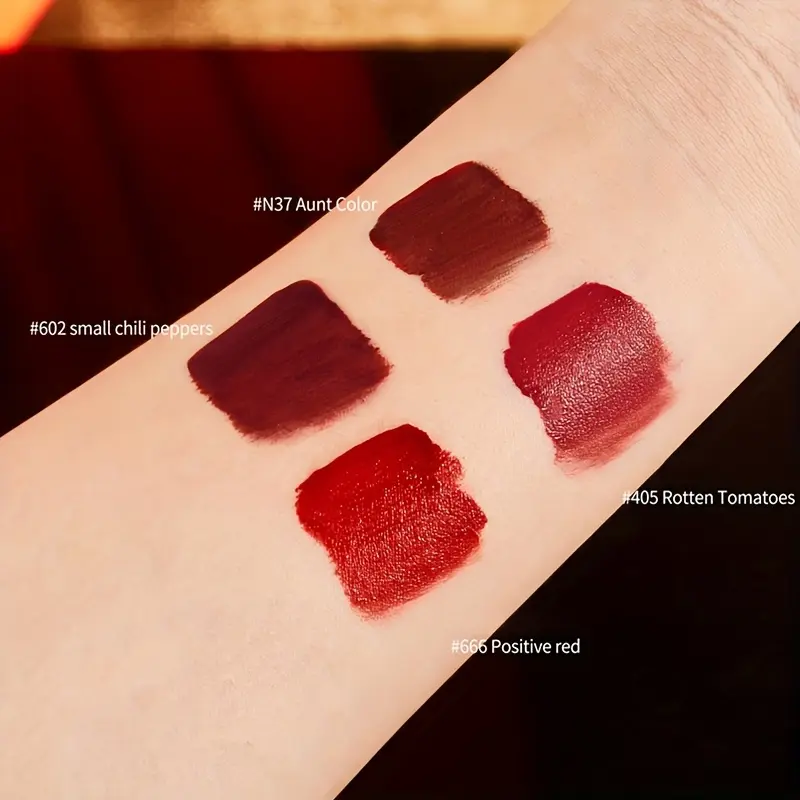 Lip glaze lipstick, velvet matte lipstick, easy to apply color, not easy to stick cup, butterfly packaging, delicate small