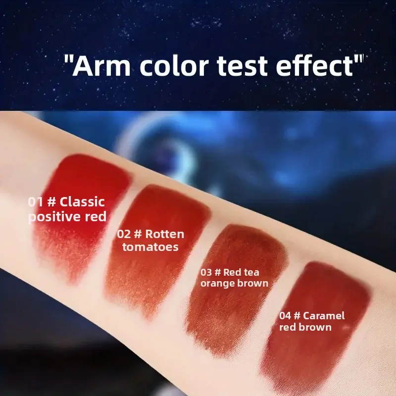 4 PCS 4 Color Lipstick Gift Box Set Moisturizing Long-Lasting Waterproof Brightening Non-Fade Non-Stick Cup Makeup Collection