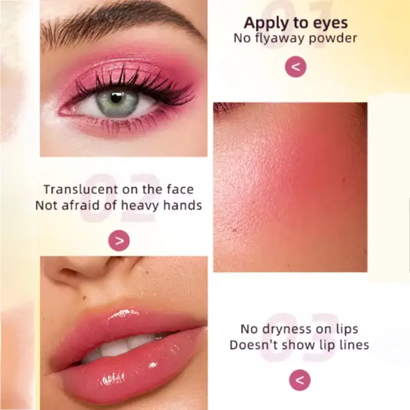 1 PC Color-changing Cream Blush - Long-lasting, Non-sticky, Pigmented, Brightening, Multi-purpose, Suitable for All Skin Types