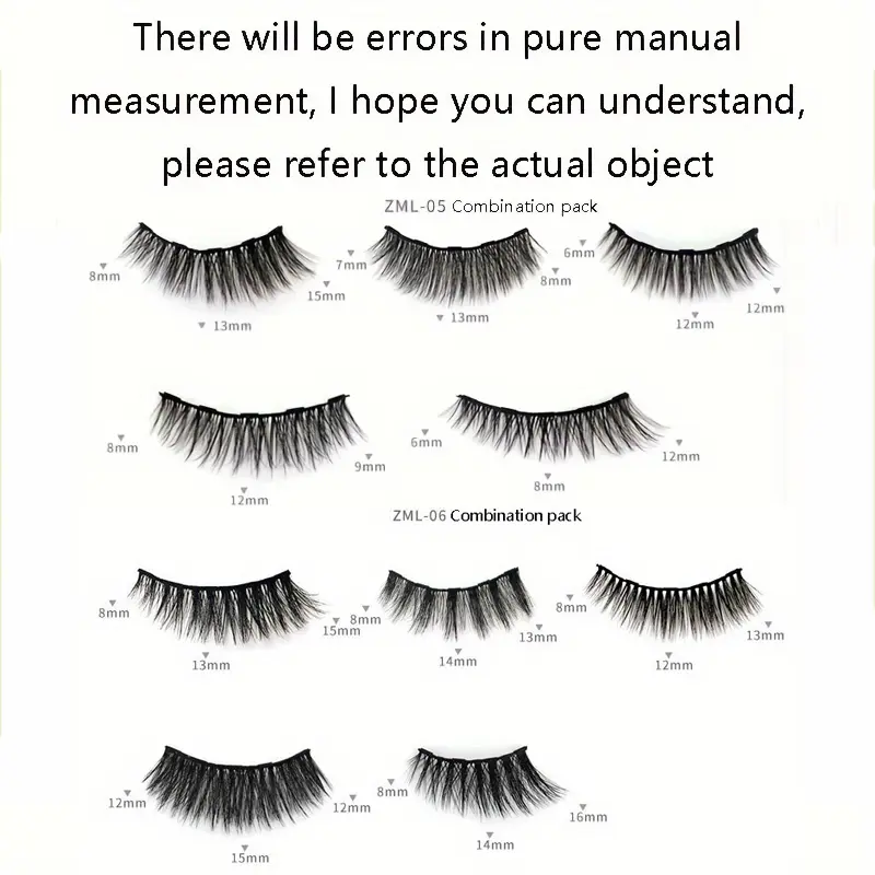 Magnetic false eyelashes, five magnet liquid eyeliner eyelashes, with tweezers set, 3D three-dimensional natural thick, suitable