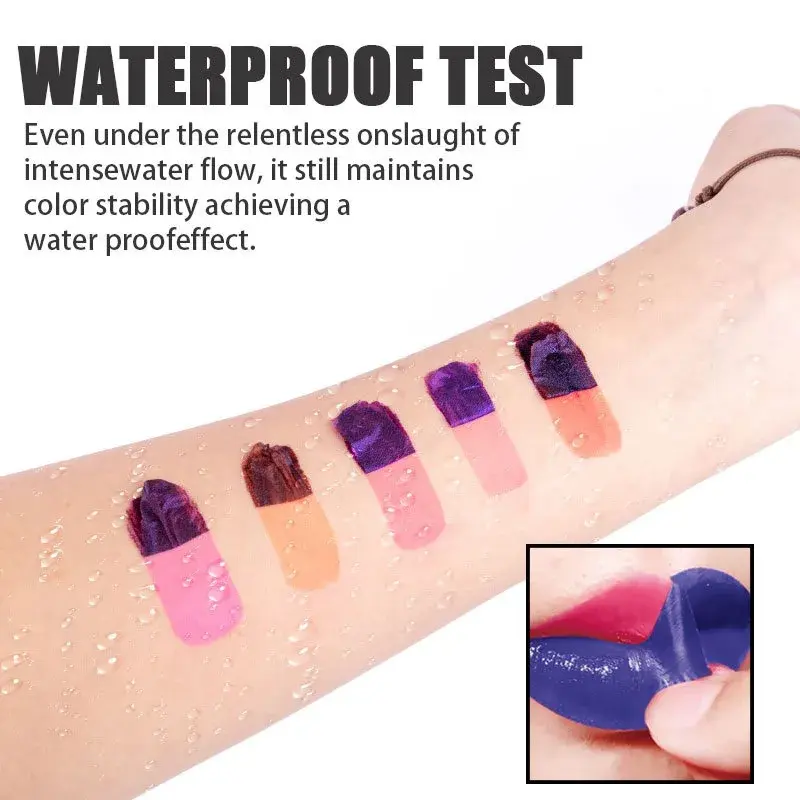 Matte Peel-off Lipstick - Long-Lasting Waterproof Natural Moisturizing Highly Pigmented Transfer-proof Makeup for Women