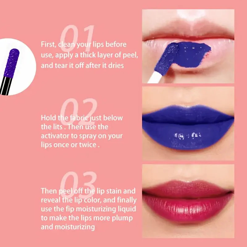 Matte Peel-off Lipstick - Long-Lasting Waterproof Natural Moisturizing Highly Pigmented Transfer-proof Makeup for Women