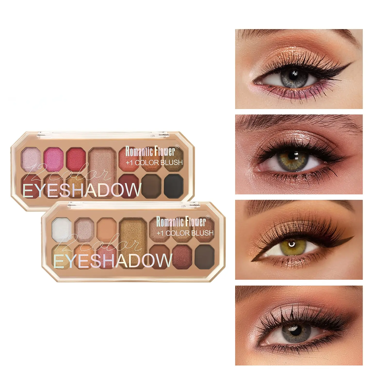 12 Color Eyeshadow Palette with Blush Long-Lasting Waterproof Face Makeup Set for Daily Use  Makeup Tray And Eyeshadow Box