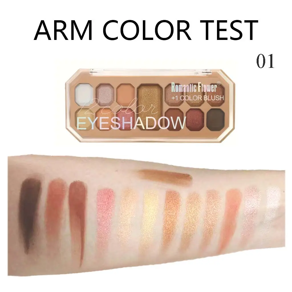 12 Color Eyeshadow Palette with Blush Long-Lasting Waterproof Face Makeup Set for Daily Use  Makeup Tray And Eyeshadow Box