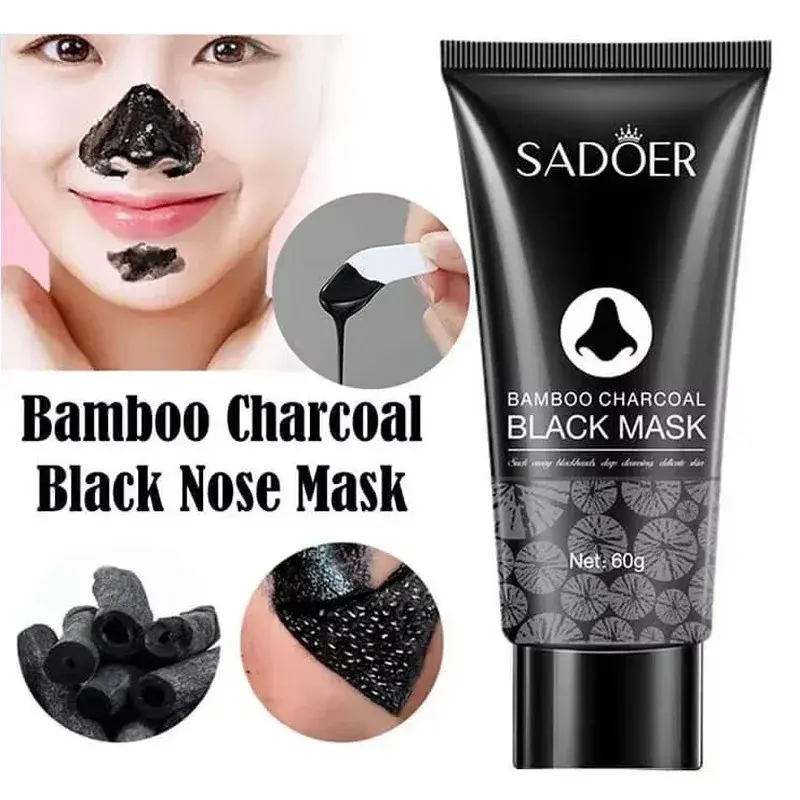 60g Bamboo Charcoal Peel Off Mask Deep Cleansing Oil Control Blackhead Removal Pore Minimizer for Nose&T-Zone Purifying FaceCare