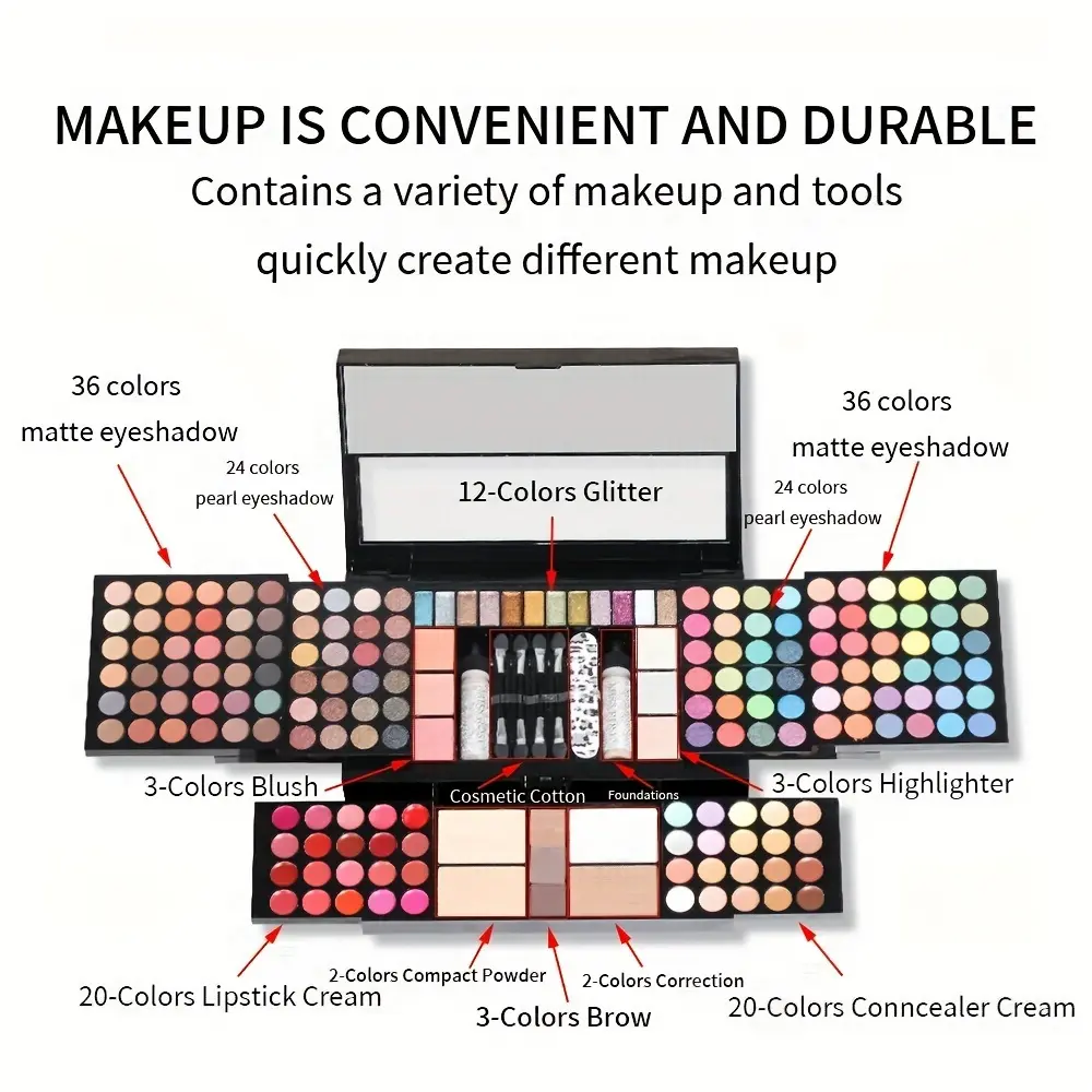120 Colors Matte Eyeshadow Palette Professional Eyeshadow Palettes for Makeup Artists And Beauty Bloggers