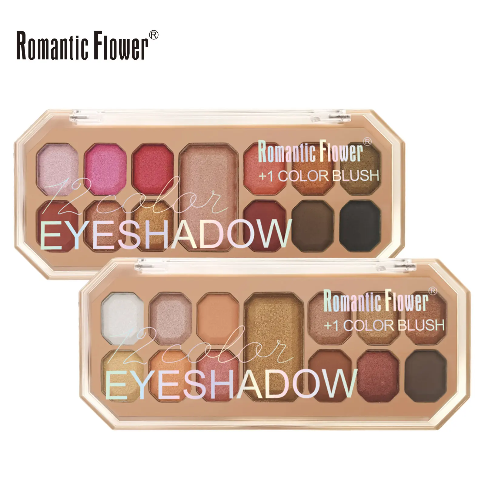 12 Color Eyeshadow Palette with Blush Long-Lasting Waterproof Face Makeup Set for Daily Use  Makeup Tray And Eyeshadow Box