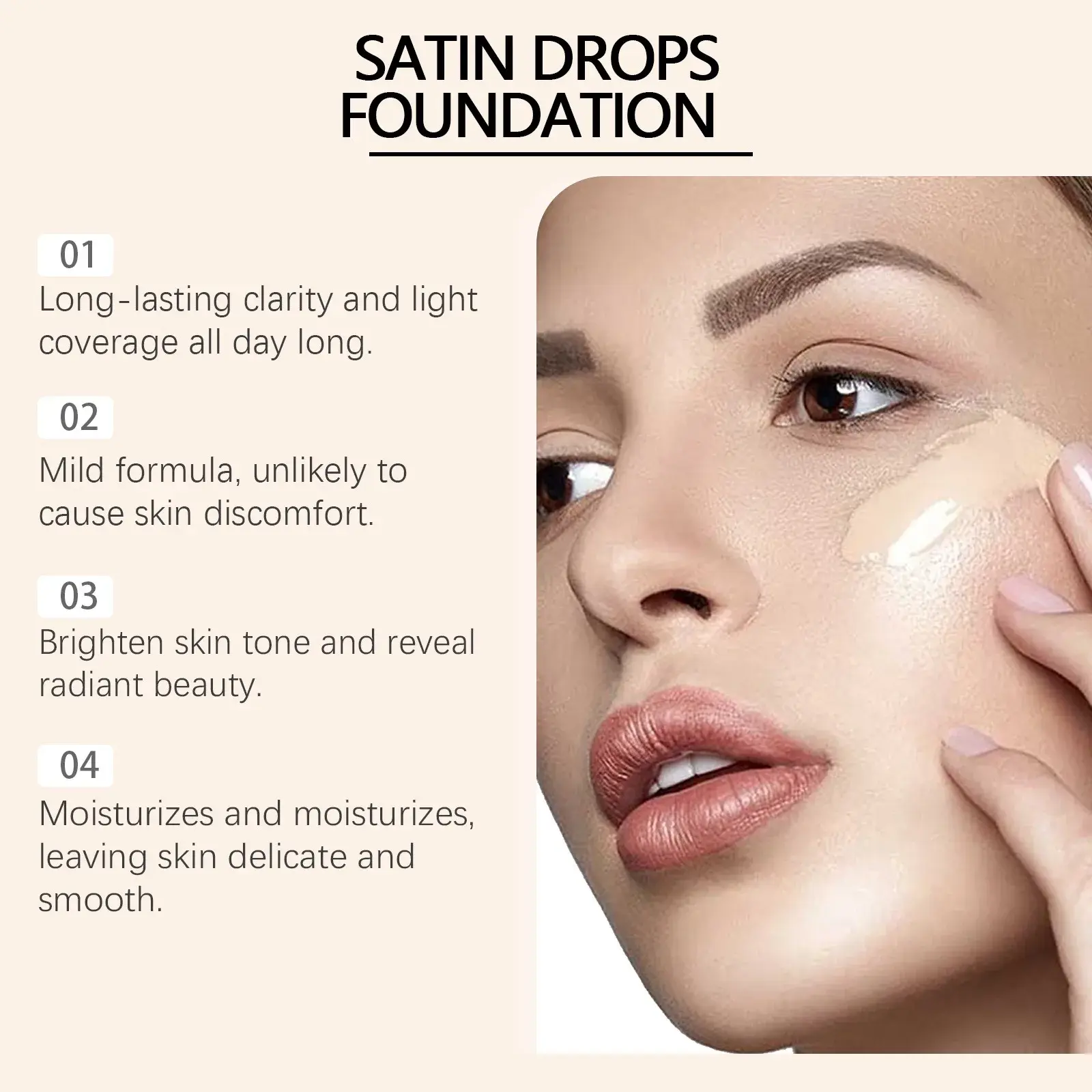 EELHOPE Hydrating Lightweight Concealer Foundation - Natural Gentle Ingredients Makeup Gentle on Skin Long-lasting Coverage