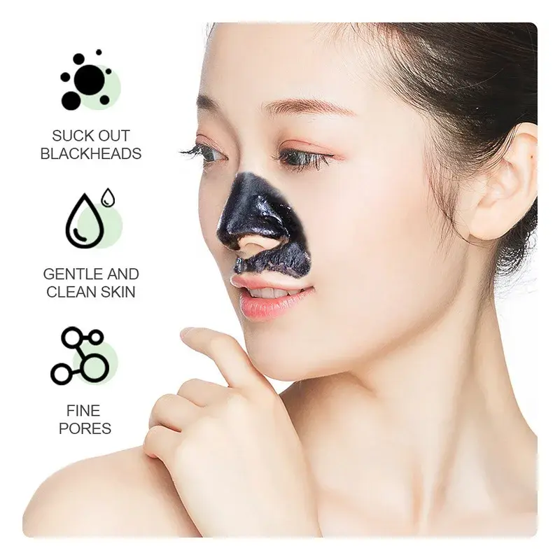 60g Bamboo Charcoal Peel Off Mask Deep Cleansing Oil Control Blackhead Removal Pore Minimizer for Nose&T-Zone Purifying FaceCare