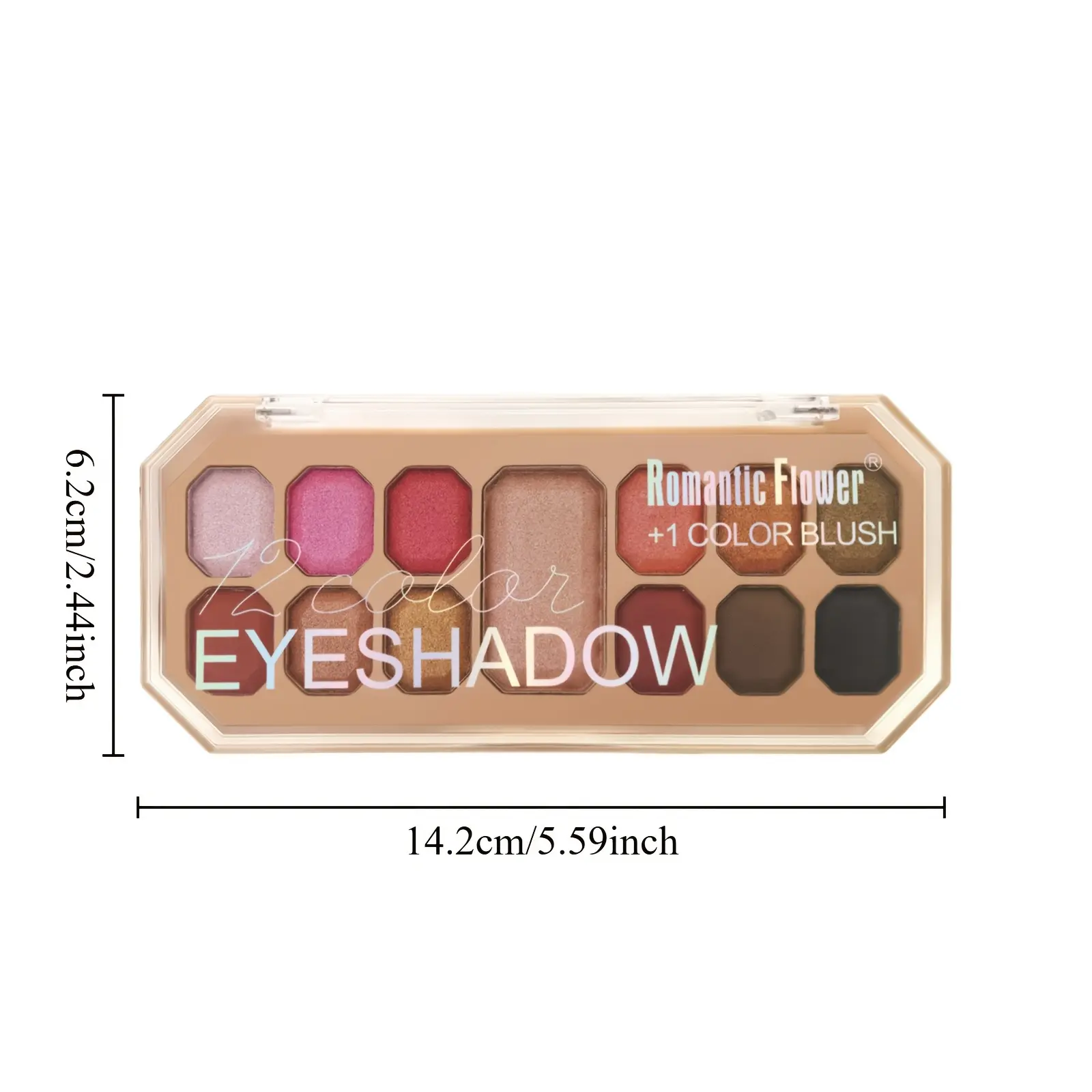 12 Color Eyeshadow Palette with Blush Long-Lasting Waterproof Face Makeup Set for Daily Use  Makeup Tray And Eyeshadow Box