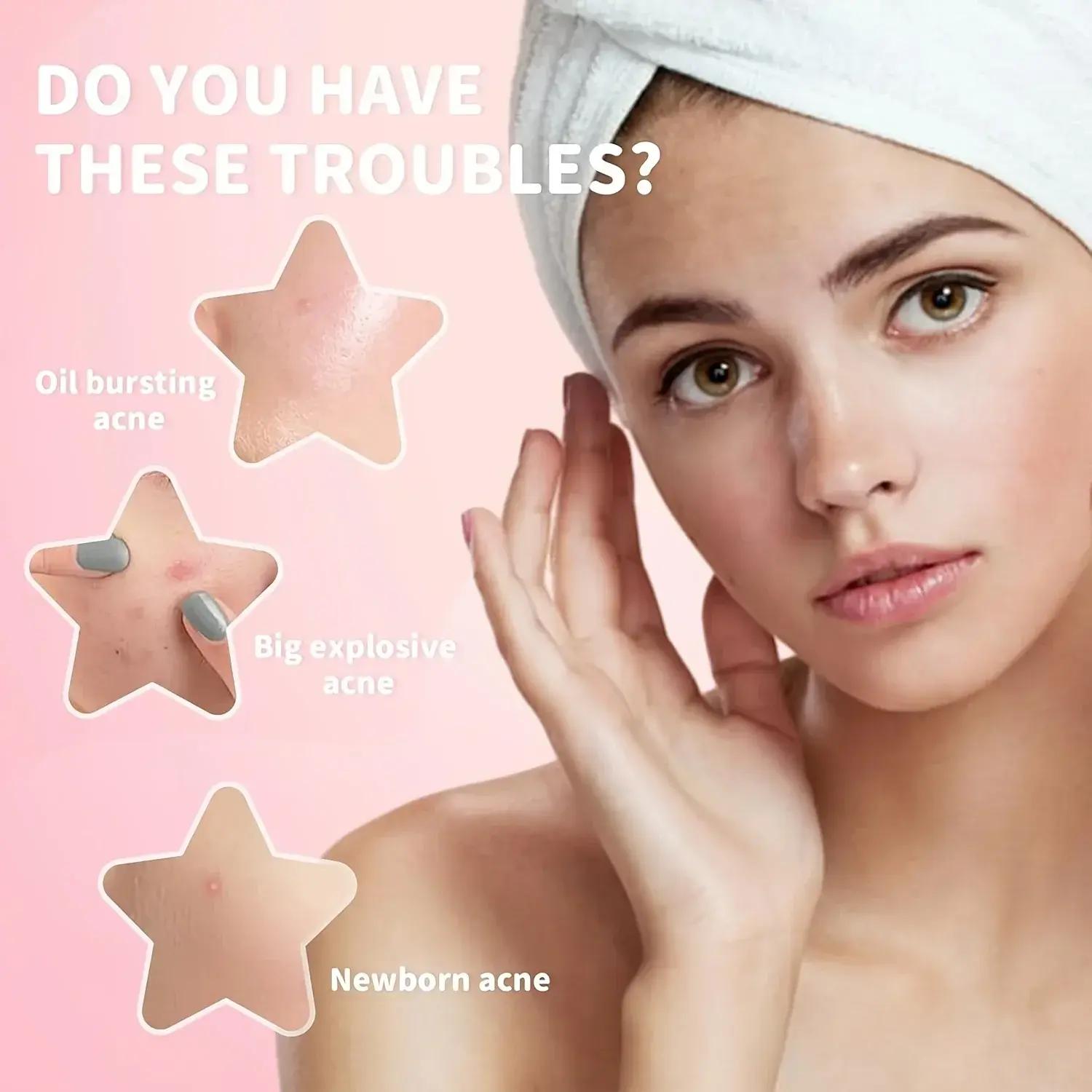 200Pcs Acne Pimple Patch Stickers Waterproof Treatment Blemish Spot Remover Facial Mask Skin Care Tool for Hidden Pimples