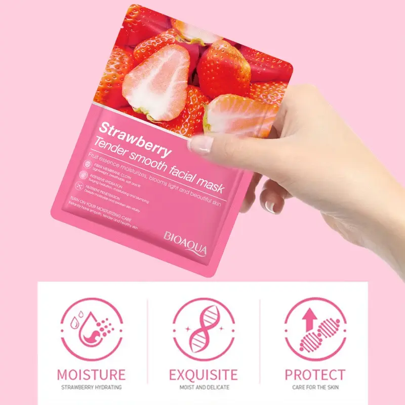 8/12PCS Natural Plant-Based Face Masks Korean Skincare Moisturizing Firming Hydrating Facial Treatments for Beauty Care