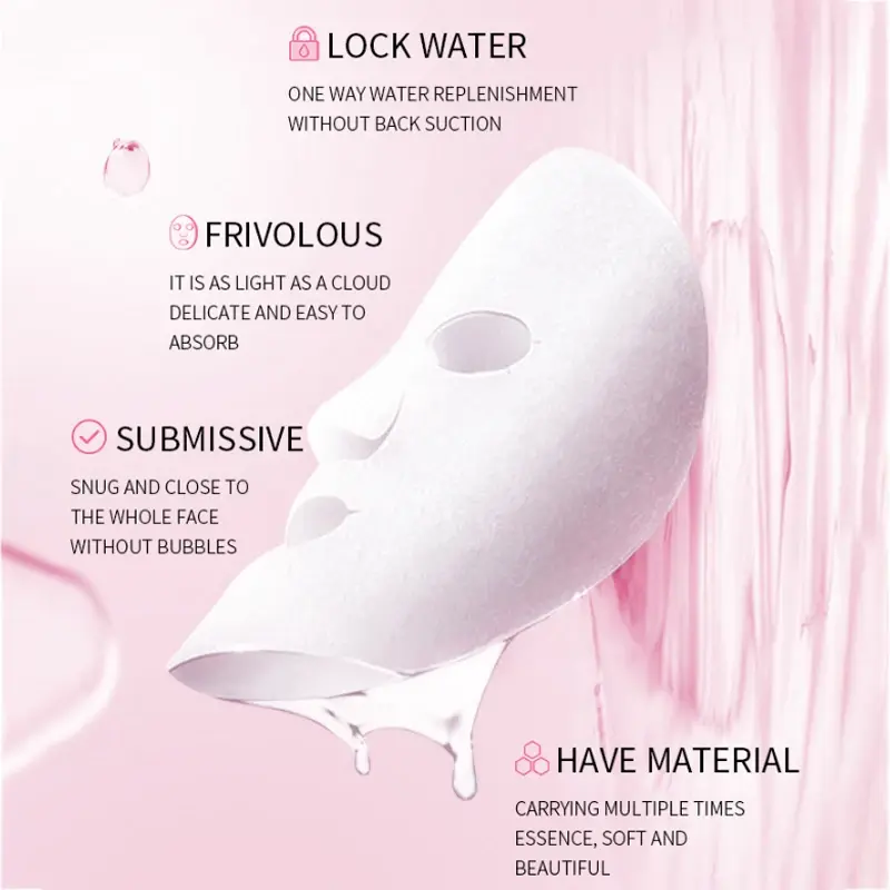 8/12PCS Natural Plant-Based Face Masks Korean Skincare Moisturizing Firming Hydrating Facial Treatments for Beauty Care