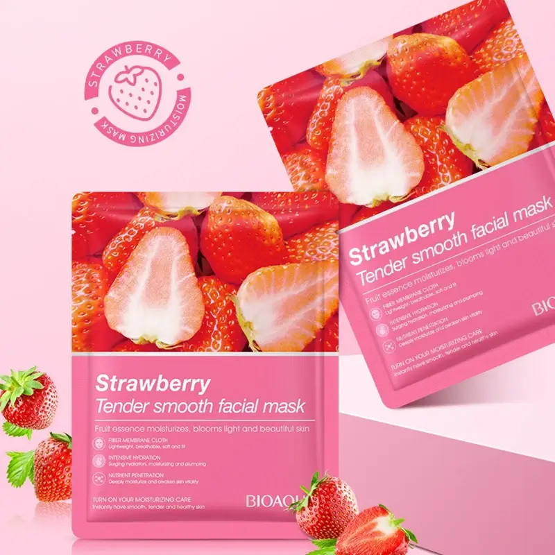 8/12PCS Natural Plant-Based Face Masks Korean Skincare Moisturizing Firming Hydrating Facial Treatments for Beauty Care