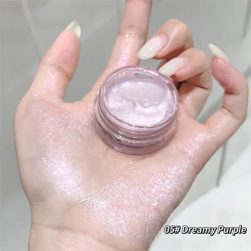 Waterproof Sparkling Jelly Gel Eye Shadow Quick Drying Pearlescent Shimmer Glitter Highlighter Lying Silkworm Pear Eyeshadow