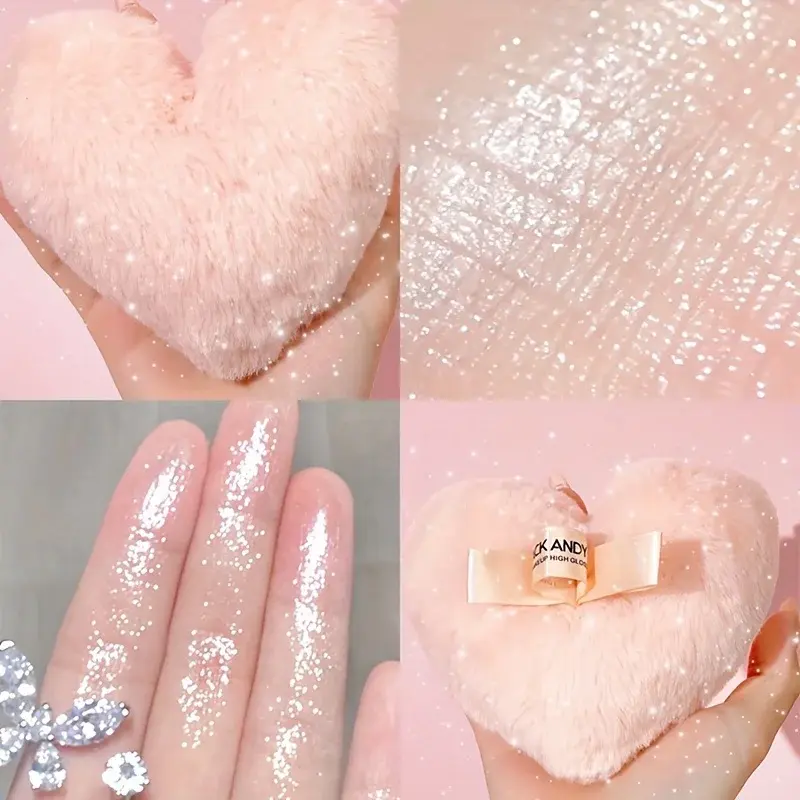 Natural Love Shiny Highlighter Powder Ball Brightening Body Makeup for Women Easter Beauty Essentials