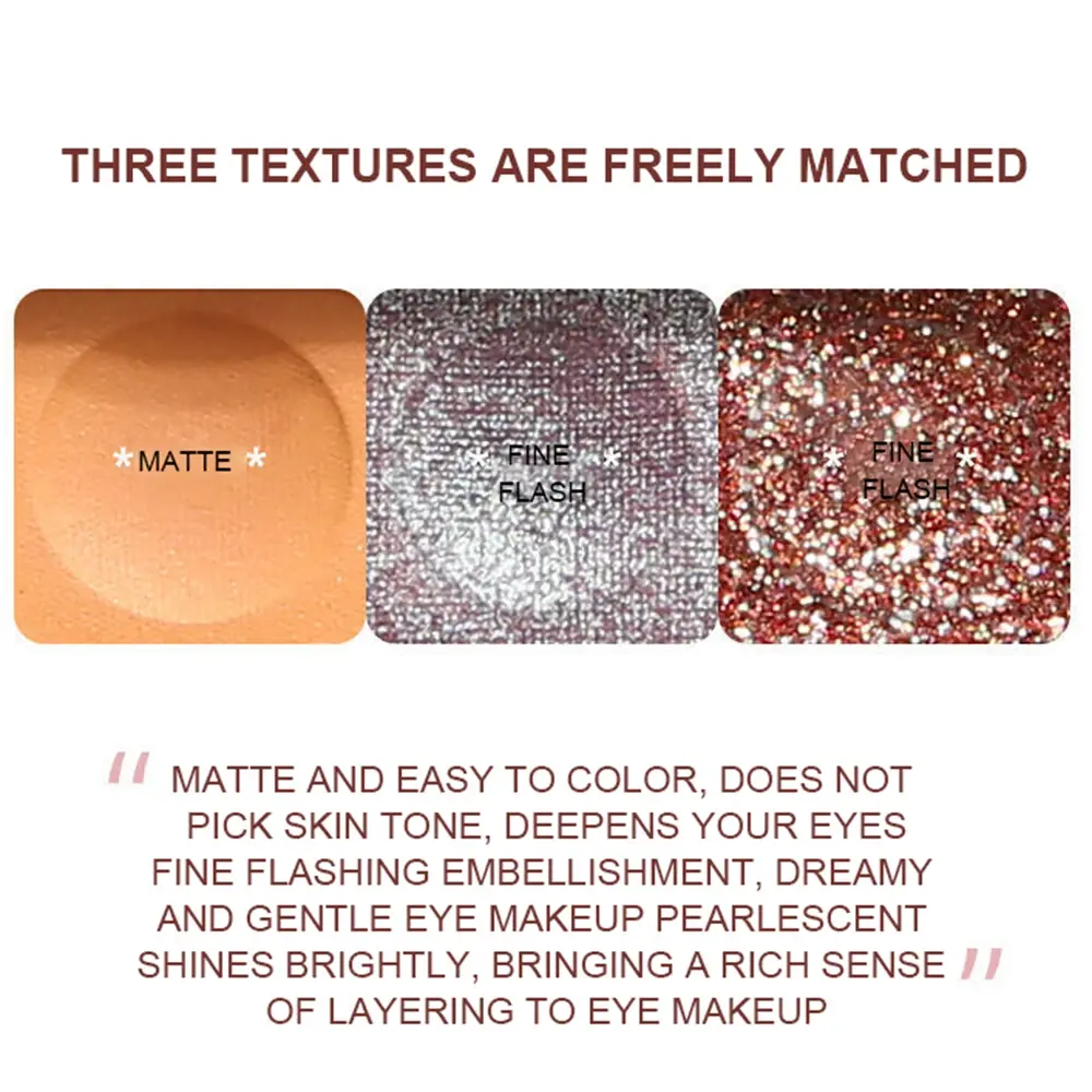 9-Color Fingertip Glitter Eyeshadow Pearlescent Matte Shimmer Waterproof Keyboard Cosmetic for Creative Makeup