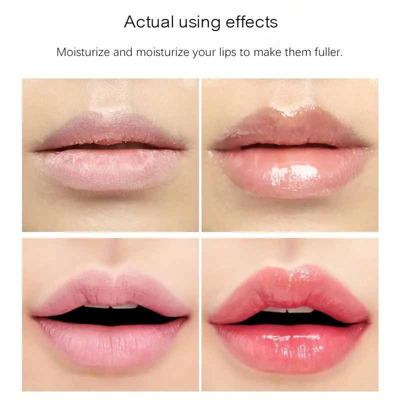 Extreme Volume Lasting Moisturizing Lip Plumping Gloss - Nutritious Mineral Oil Formula Lip Enhancer Liquid Makeup Fuller Lips