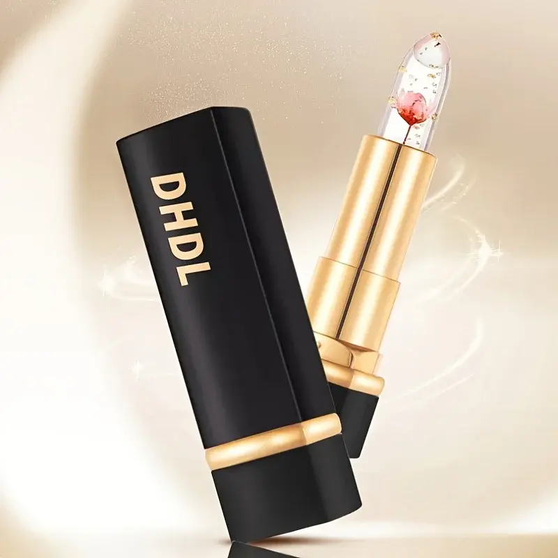 Temperature Color Changing Lip Balm Crystal Jelly Flower Gloss Lipstick Lasting Moisturizing Transparent Lip Makeup Cosmetic